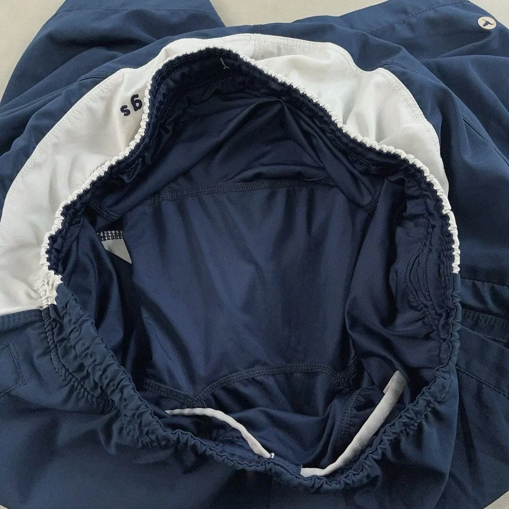 Birddogs Boom Shorts Men's Large Blue White Liner Stretch 7.5